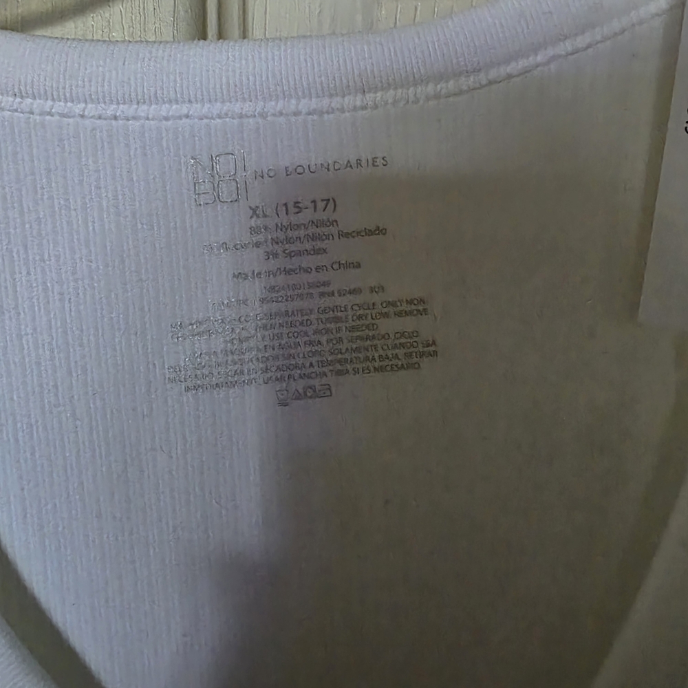 No Boundaries White Tank Top